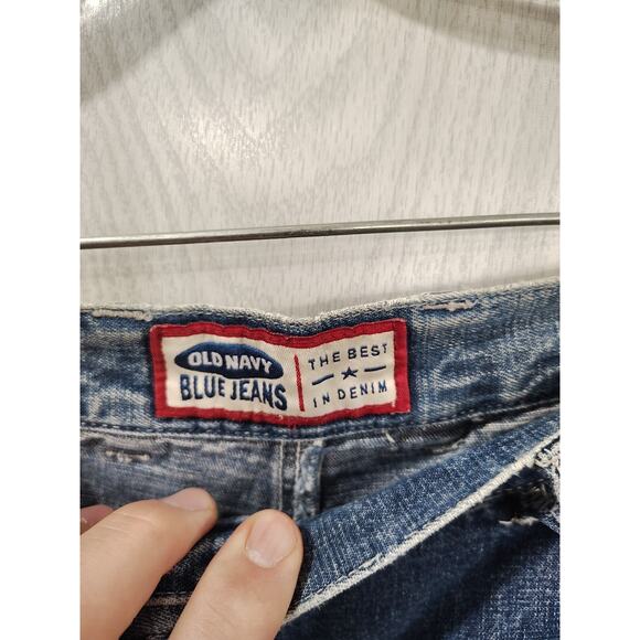 Vintage Old Navy Blue Jeans Baggy Y2K 90s Grunge Skater Festival - Picture 6 of 12